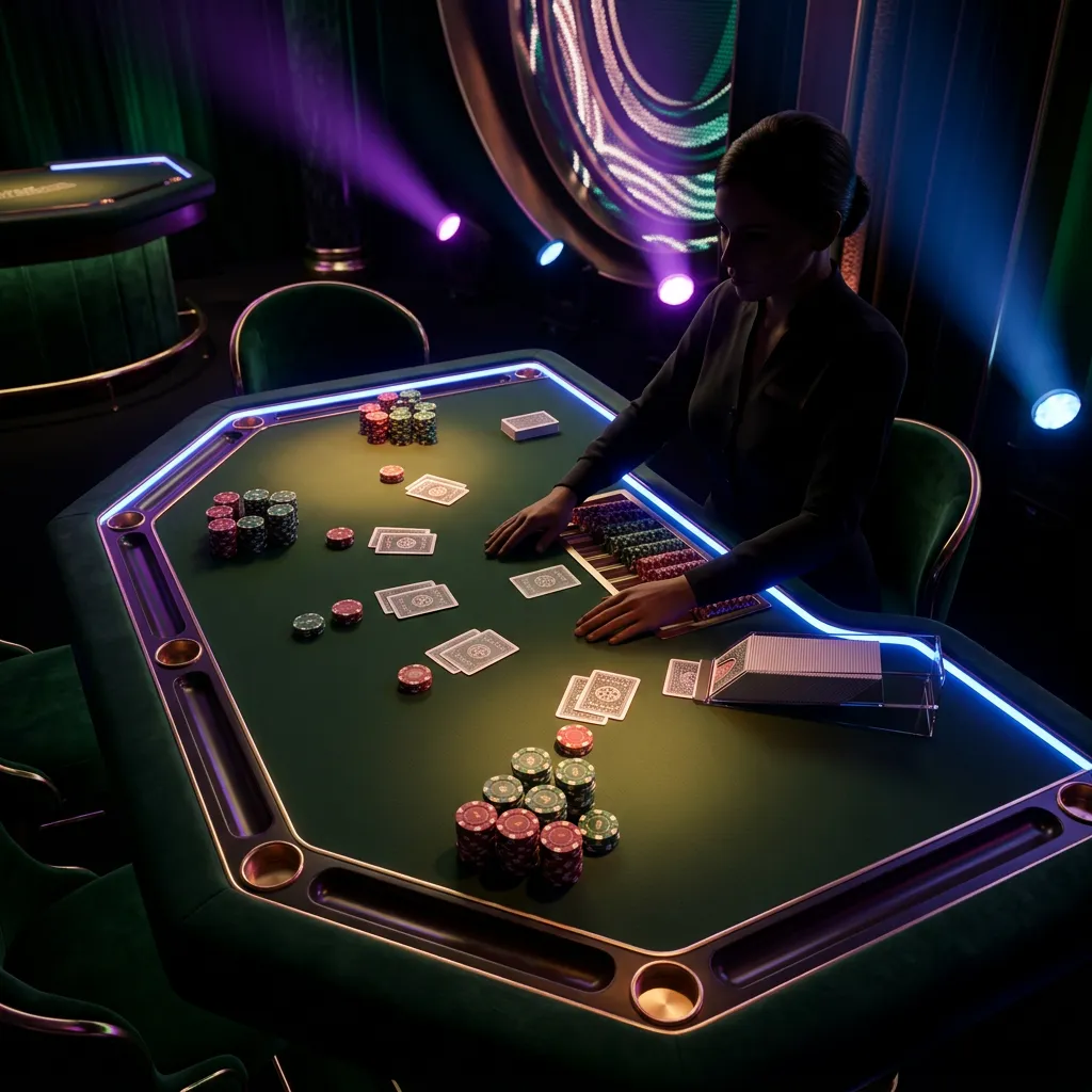 Table artwork for each live dealer card, matching the tables list order