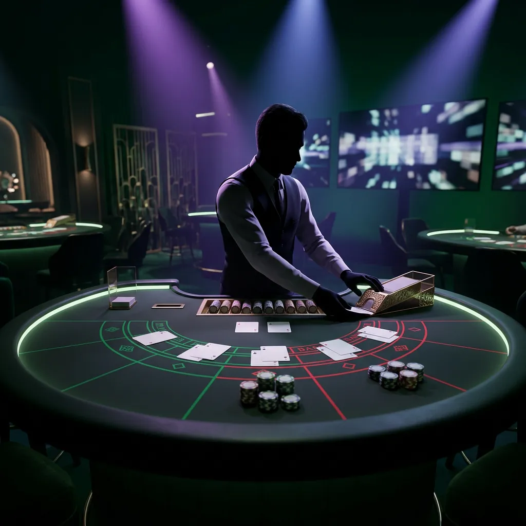 Table artwork for each live dealer card, matching the tables list order